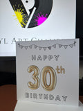 30th Birthday Greetings Card
