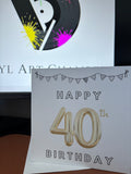 40th Birthday Greetings Card