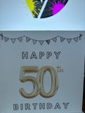 50th Birthday Greetings Card