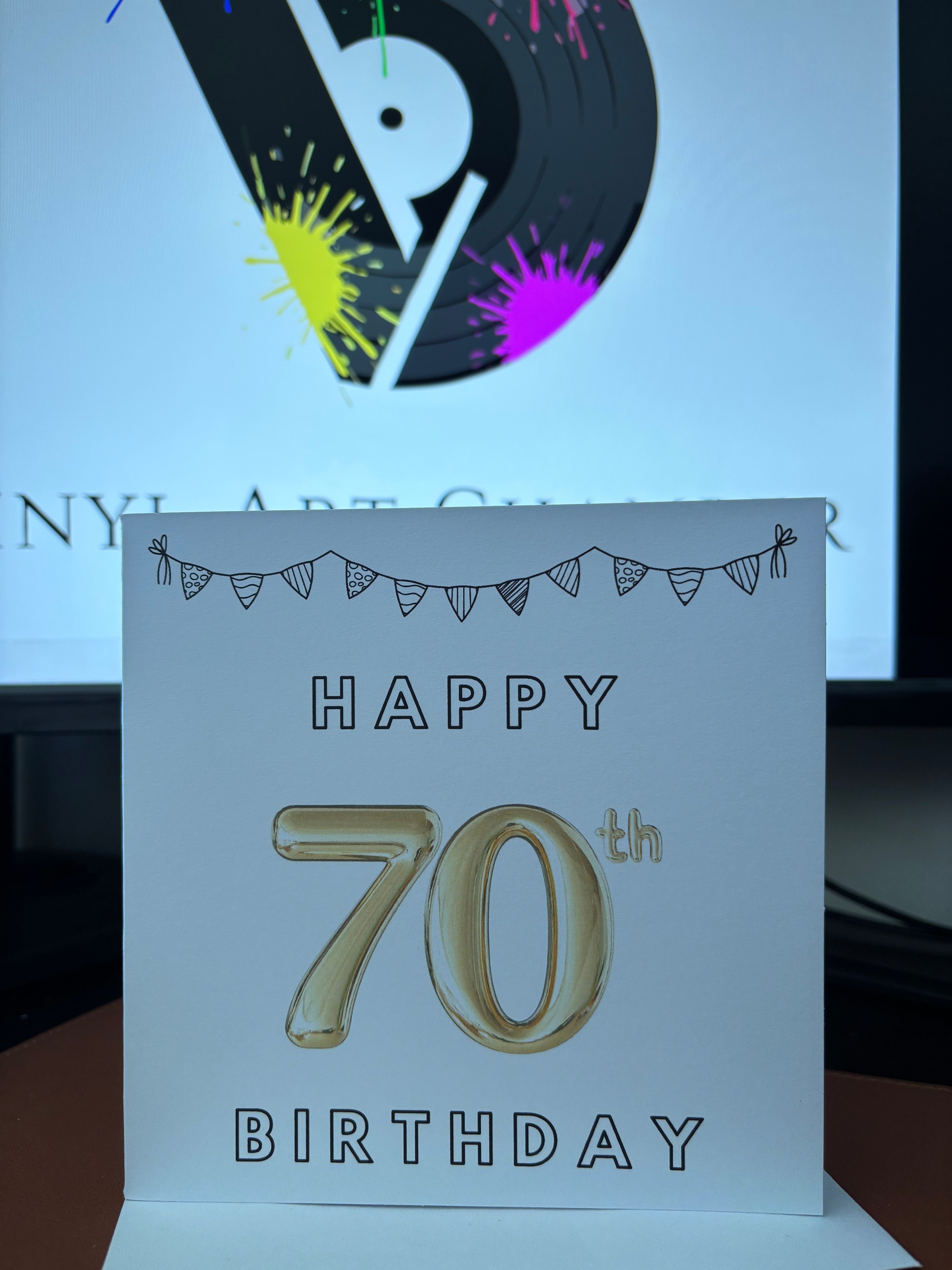 70th Birthday Greetings Card