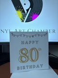 80th Birthday Greetings Card