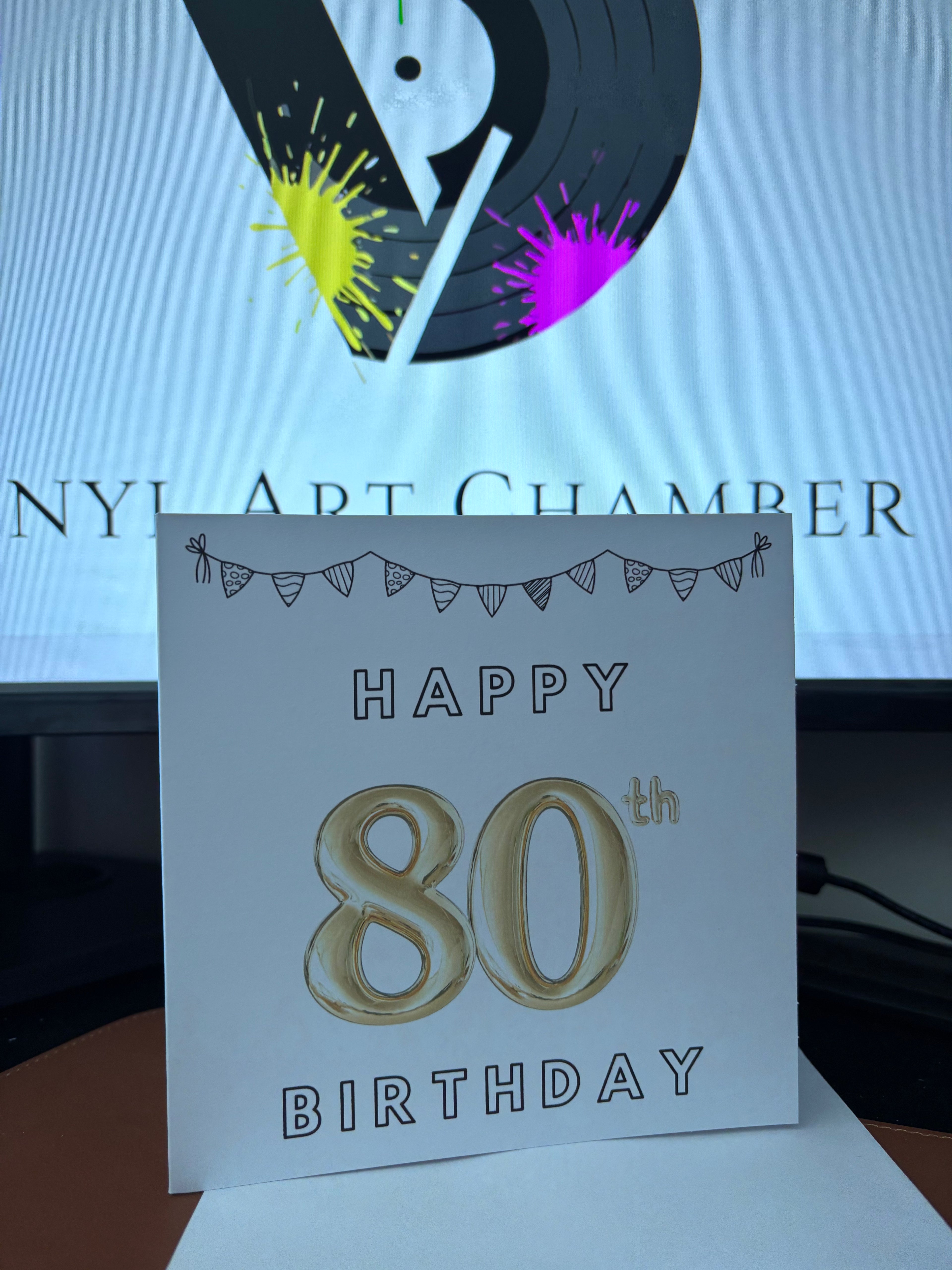 80th Birthday Greetings Card