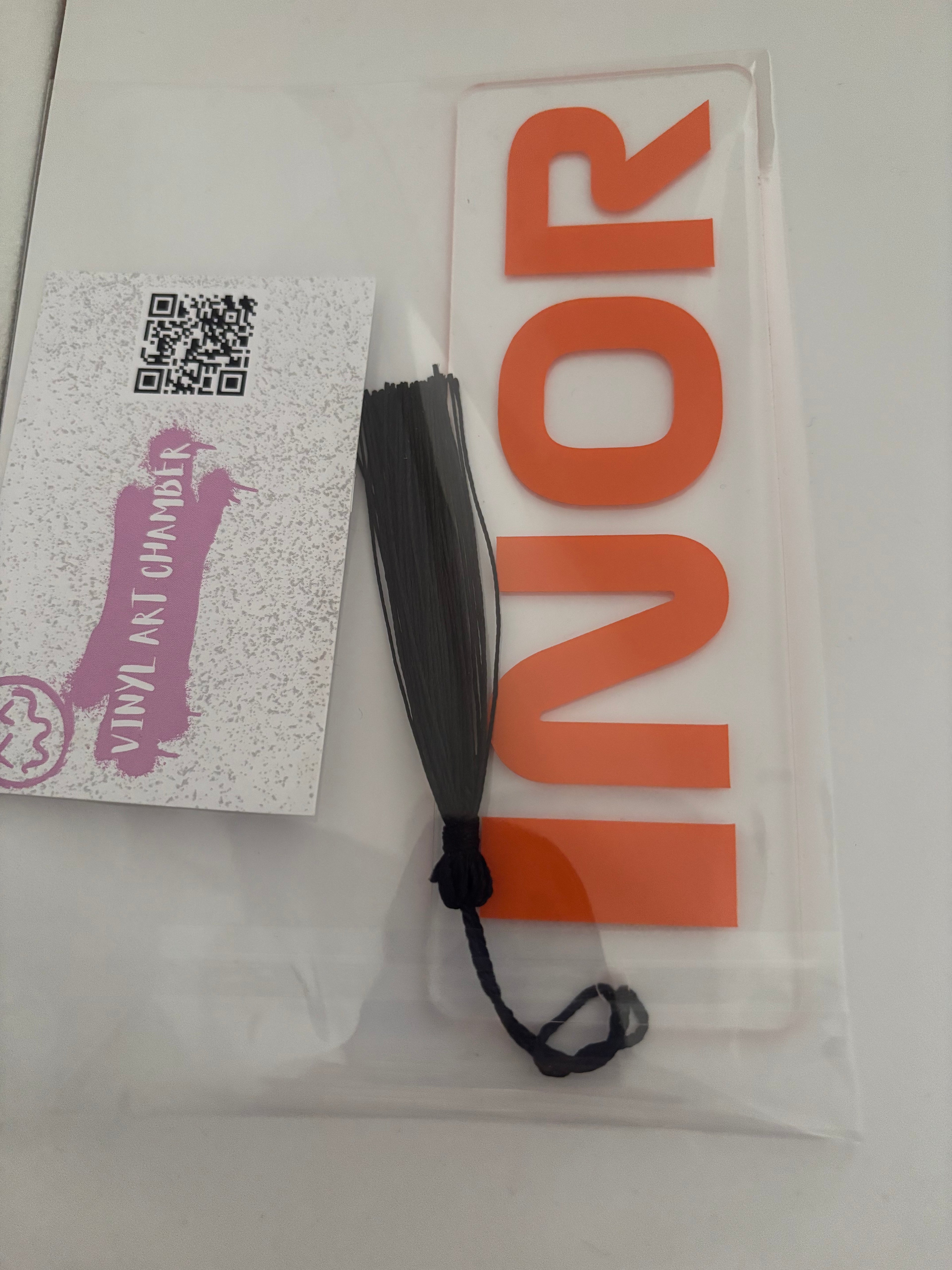 Acrylic Lando Norris Bookmark - Black Tassle