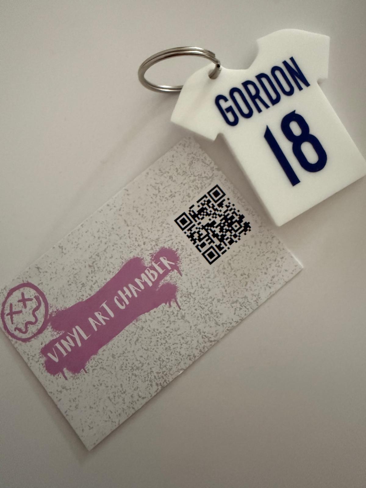 Football Keyring - Anthony Gordon