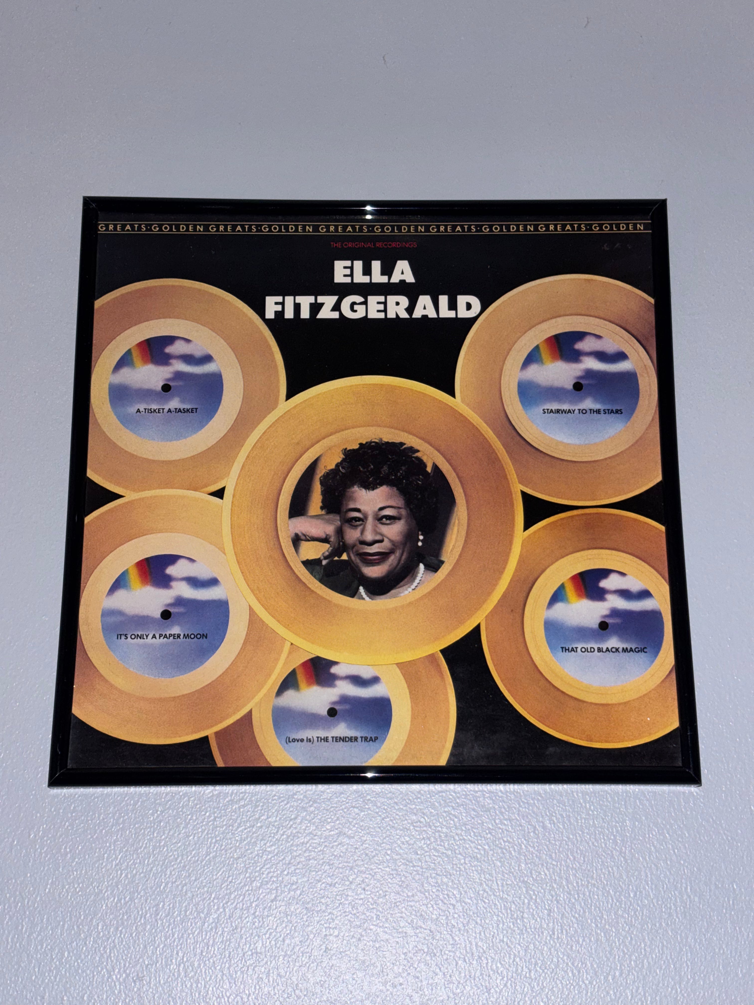 'Ella Fitzgerald - Golden Greats' Original Record Sleeve Framed