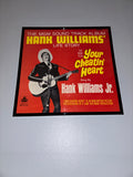 'Hank Williams Jr - Hank Williams Life Story' Original Record Sleeve Framed