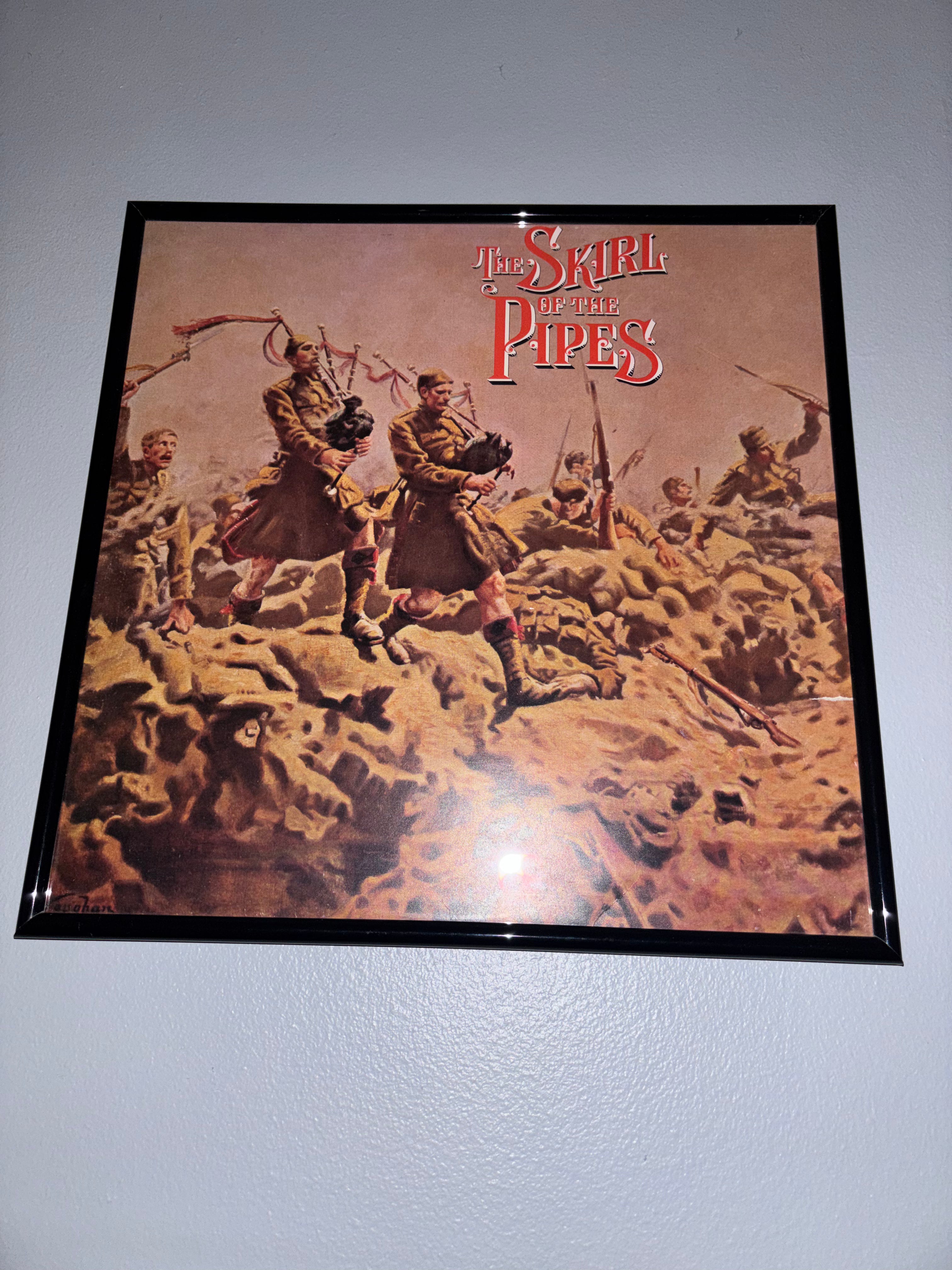 'The Skirl Of The Pipes' Original Record Sleeve Framed