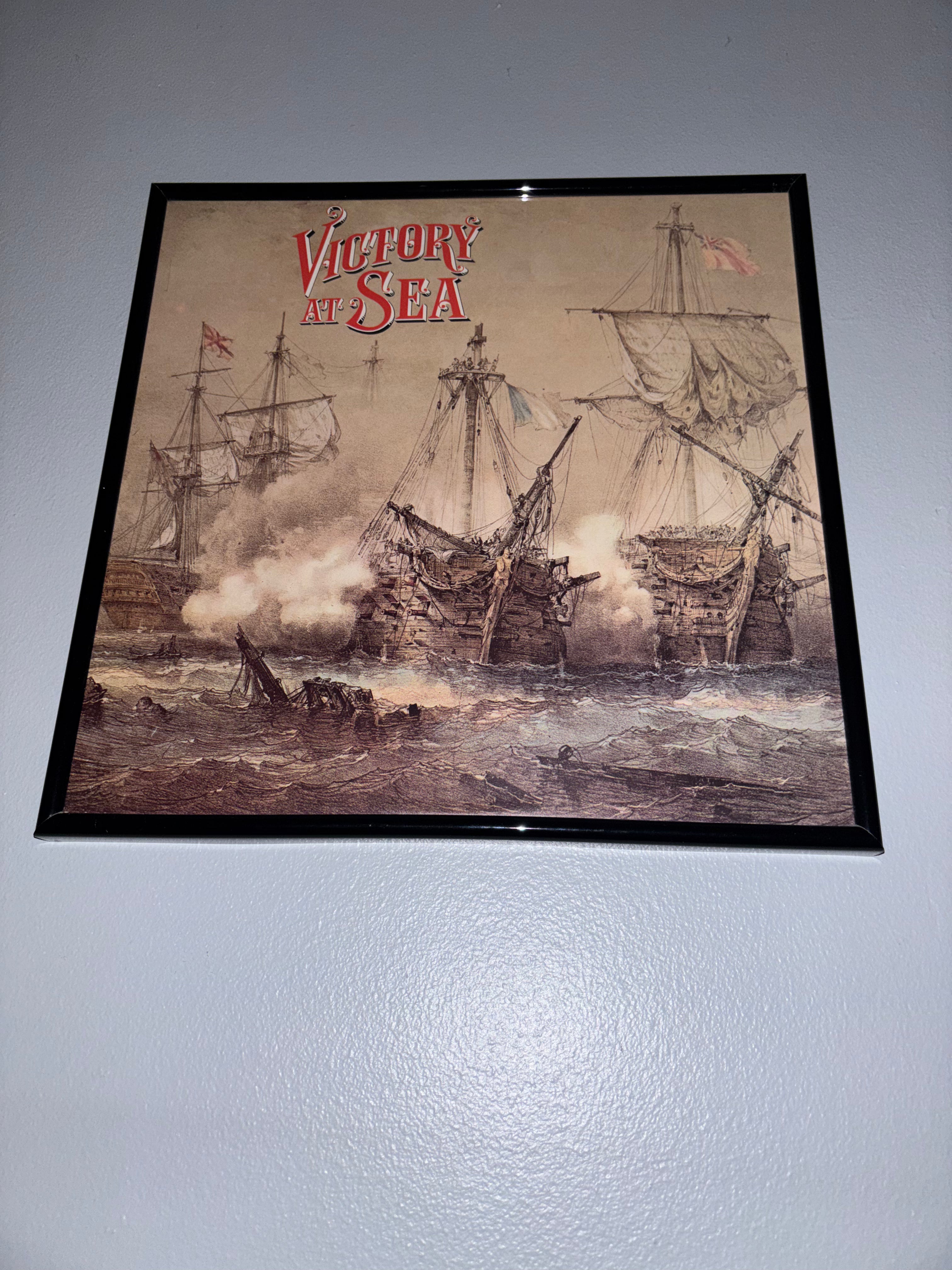 'Victory At Sea' Original Record Sleeve Framed